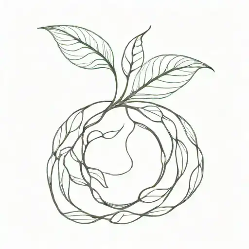 Plant Womb Tatoo Design