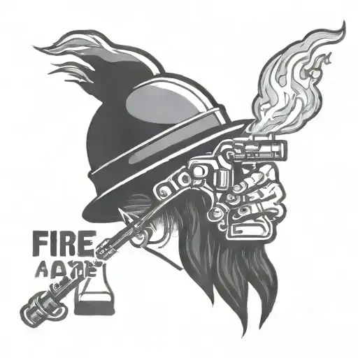 A Man Pours Gasoline On A Fire