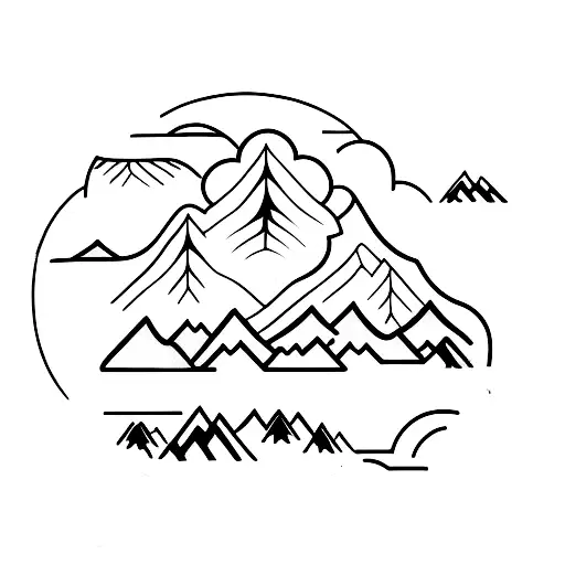 Symbolic Forest And Mountains