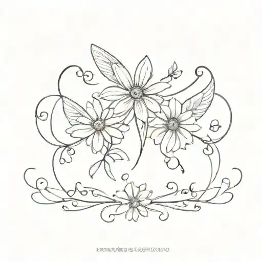 Wings Around The Word Daisy