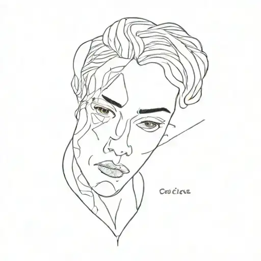 Fine Line Tattoo For Outer Bicep