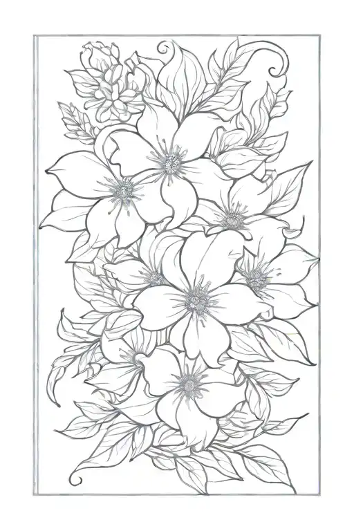 Book Surrounded By Bold Floral