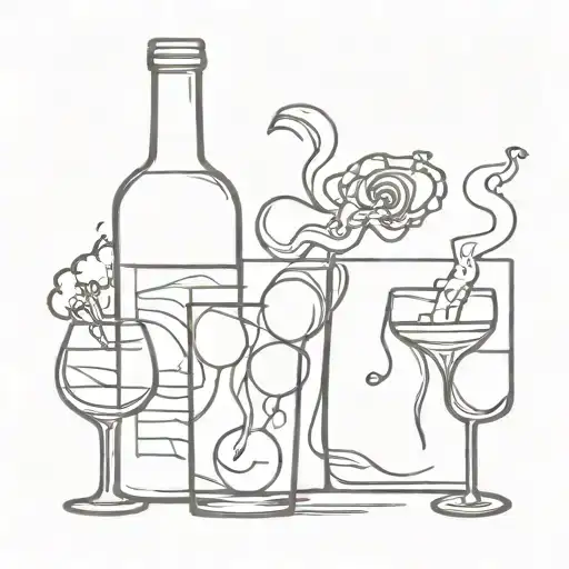 Frend Alcohol Smoke Gambling Themed