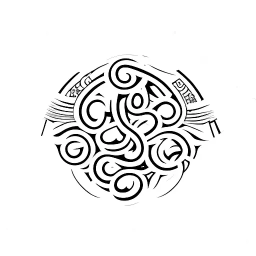 Monogram Style Tattoo Of The Word Sober