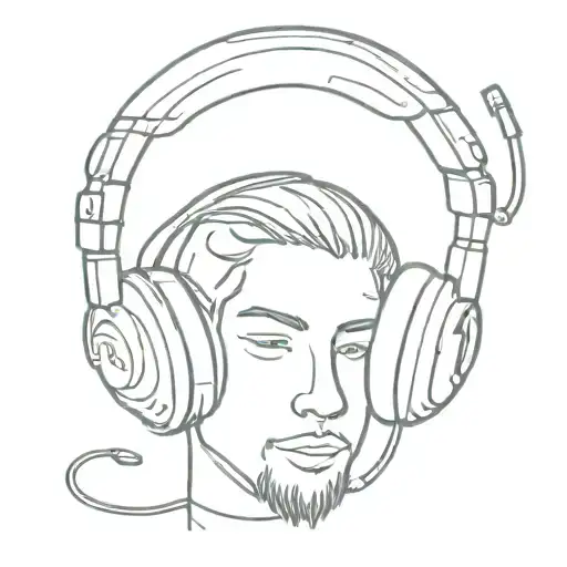 Headphones Listening To Music