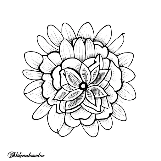 Self Love Figure Of Woman With Flowers Around Her