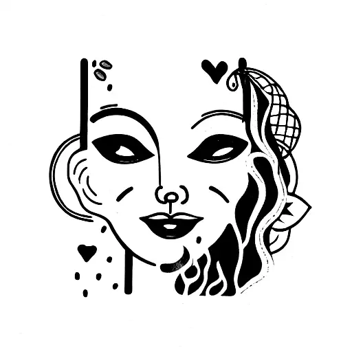 Coffee Beans With Human Face