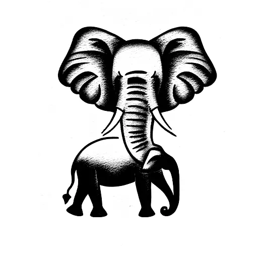 Elephant With Number 16