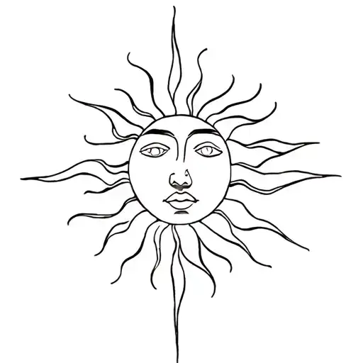 Sun With Face Inside