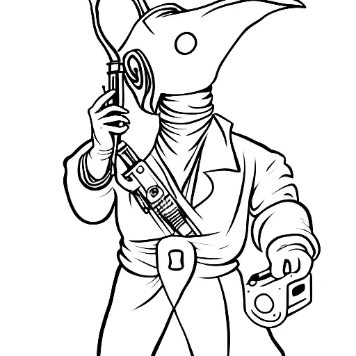 Plague Doctor With A Gun