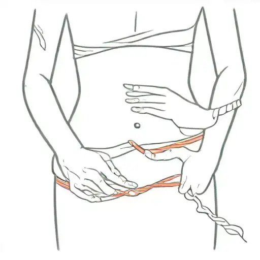 Young Asian Girl With Short Hair Splitting Her Stomach With Tanto