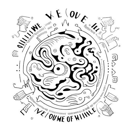 An Open Book With Intricate Lettering Forming The Phrase 'We Have Our Own Time'