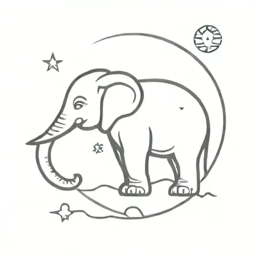Elephant And Moon Croissant