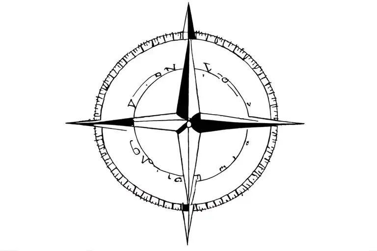 Top Half Of Compass