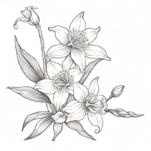 Daffodil Sweet Pea Lily Of The Valley Narcissus Flower Bouquet