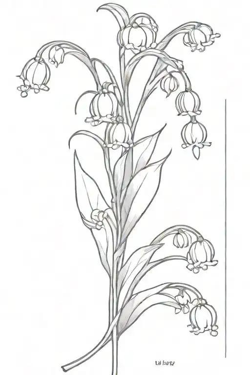 Lily Of The Valley Flower Scandinavian Style