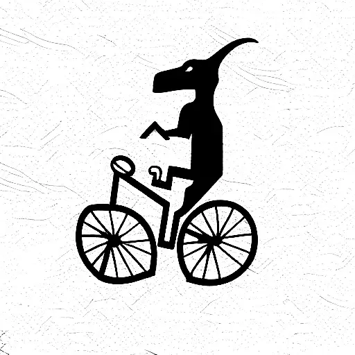 Bikecycle With Dinosaur
