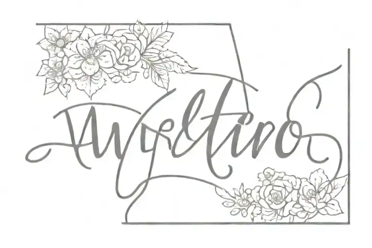 Word Tatoo Featuring The Name Avelino