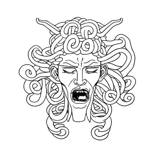 Medusa Con Un Porro