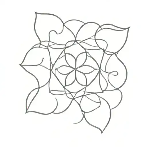 Azulejo Tile Tattoo Fine Line Art