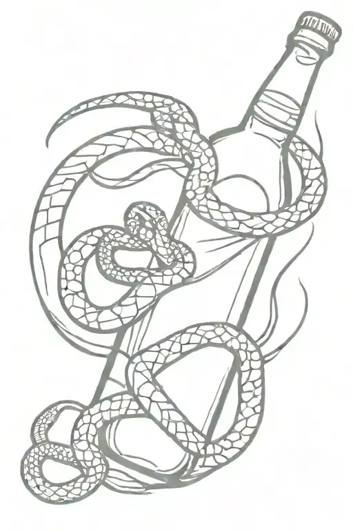 Gambroon Sun Sea Football Snake Beer Bottle