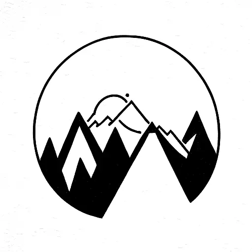 Skiers On Snowy Mountain