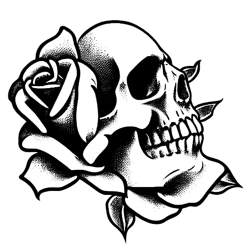 Skull And Roses