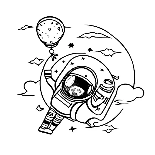 Astronaut With Balloon