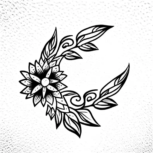 Floral Spine Tattoo That Symbolizes Peace