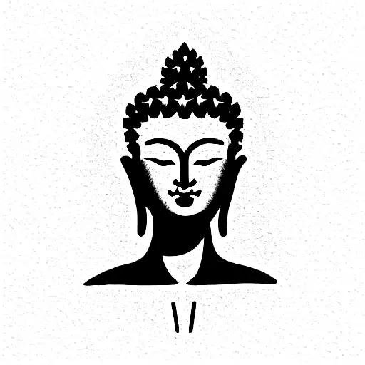 Buddha Inner Peace With Light Rays On Head