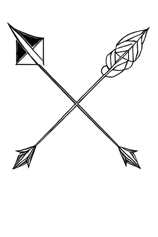 Arrow And Compass Rose