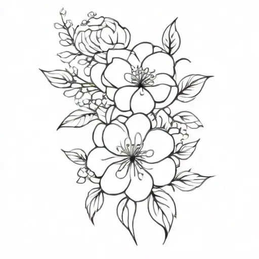 July And February Birth Flowe Bouquet