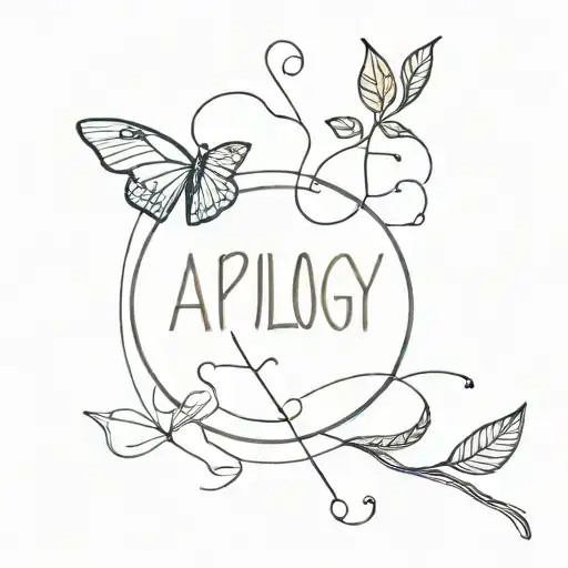 Incorporate A Hidden Message In The Form Of An Apology Word Within A Minimalist Design
