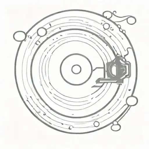 Vinyl Record Cartoon