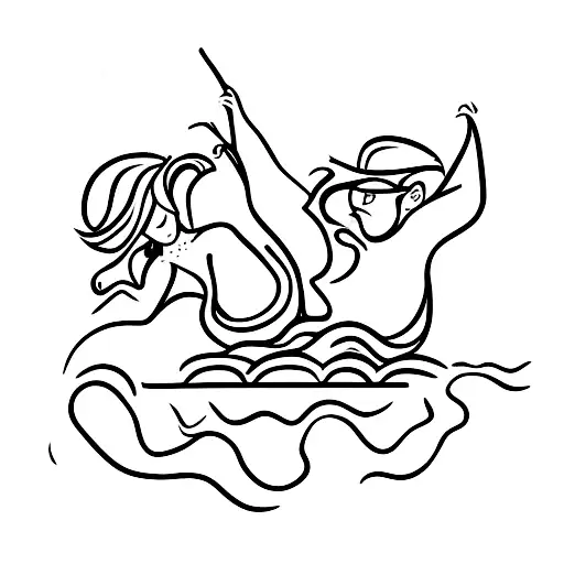 Friends Dancing On A Beach