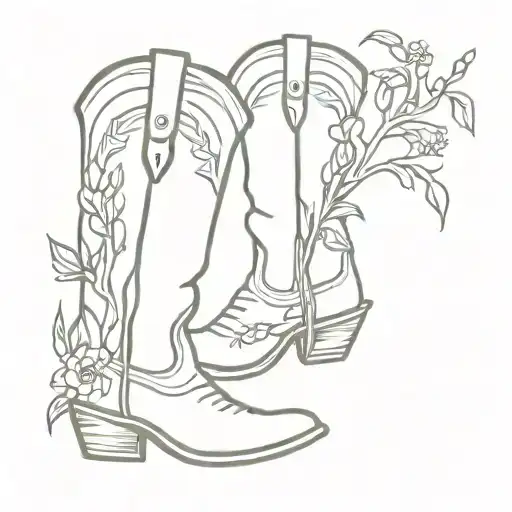 Willow Branch Cowboy Boots Holding