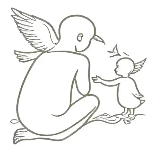 Child And Dove