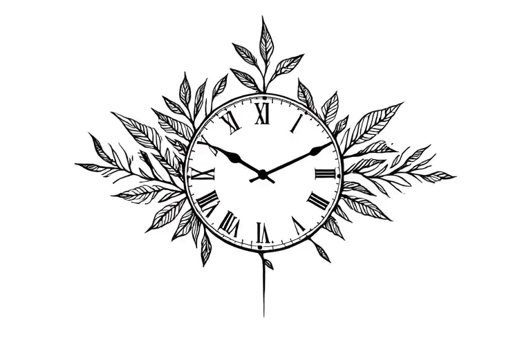 Clock With Nature