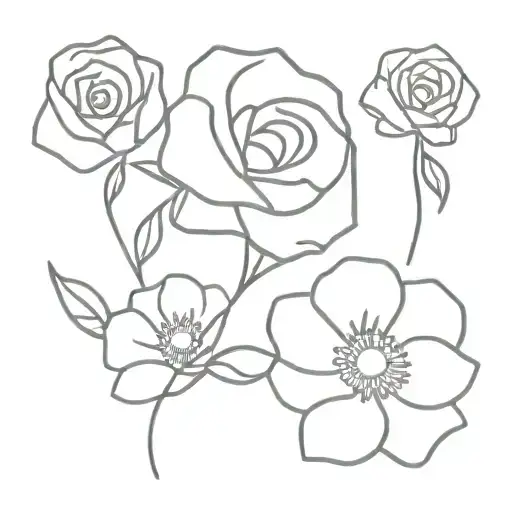 Two Roses And One Daisy