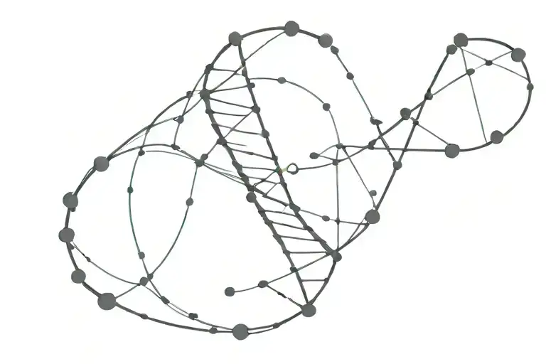 Dna Strang In Helix Form
