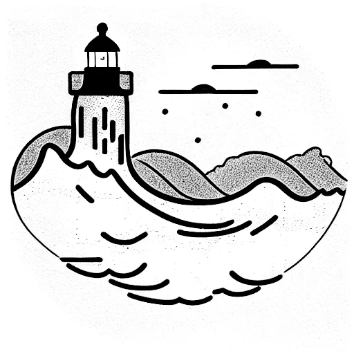 Wave Lighthouse Mountain