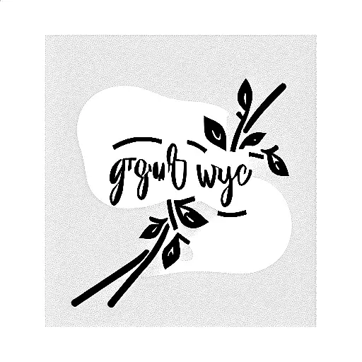 Grow Through What You Go Through In Floral Lettering