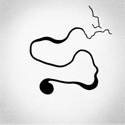 Abstract Line Paint Stroke