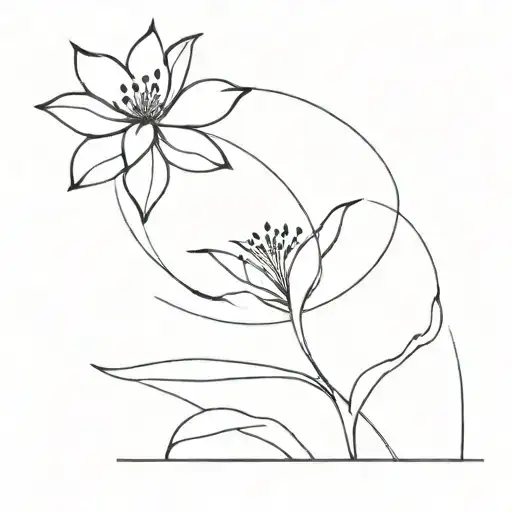 A Flower Emerging From Darkness Into Light