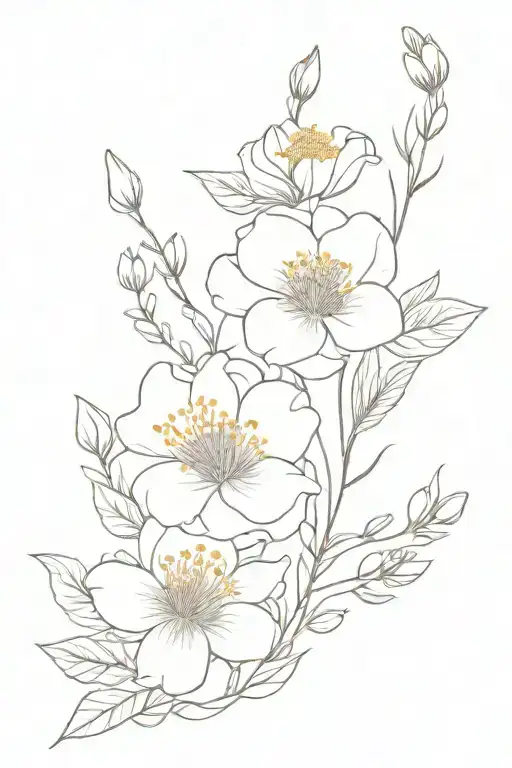 February And August Birth Flower Bouquet