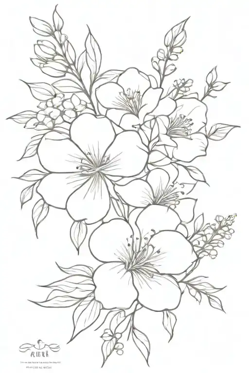 Birth Flower Bouquet