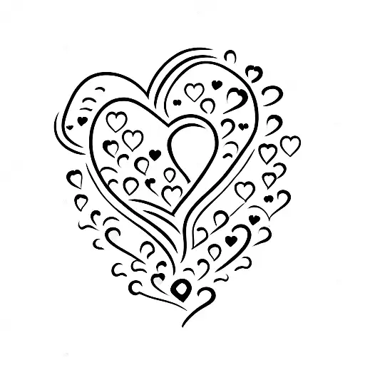 Baby Footprints Forming A Heart Shape