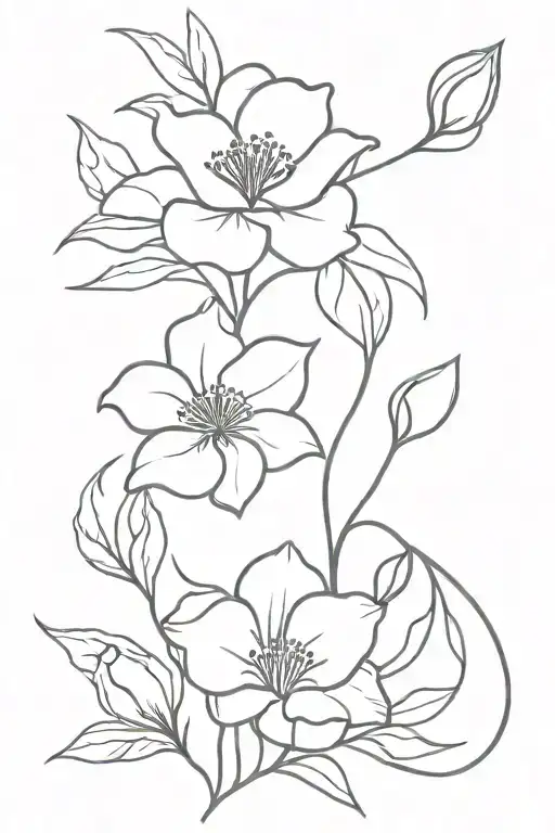 Birth Flowers Intertwined