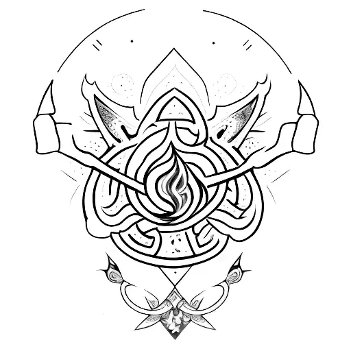 A Black Spade Symbol With A Middle Finger Symbol Within