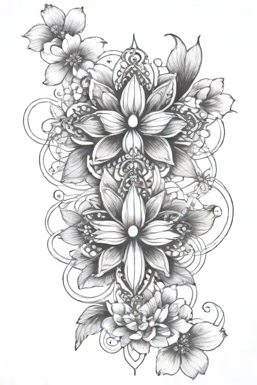 Lotus Flower And Cross